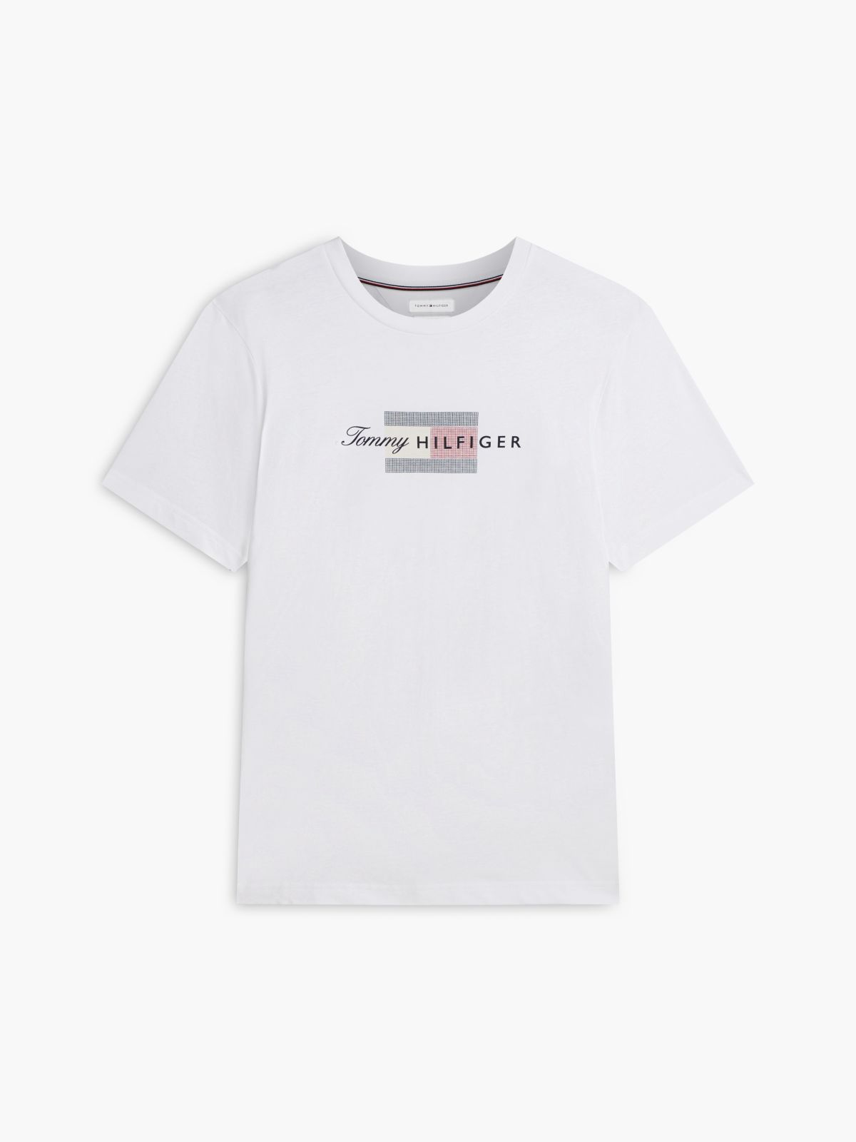 Flag Graphic Jersey T-Shirt — White