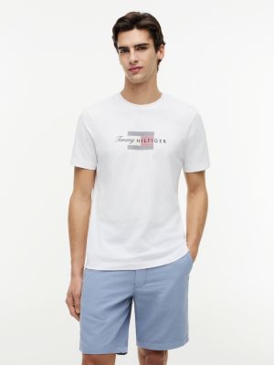 white flag graphic jersey t-shirt for men tommy hilfiger
