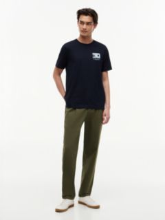 Logo Graphic Jersey Crew Neck T-Shirt — Blue 2
