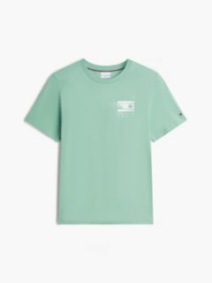 Logo Graphic Jersey Crew Neck T-Shirt — Green 5