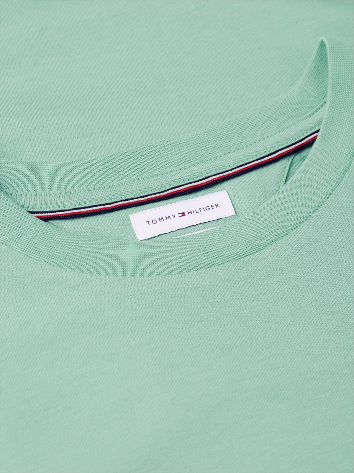 Logo Graphic Jersey Crew Neck T-Shirt — Green