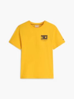 Logo Graphic Jersey Crew Neck T-Shirt — Orange 5