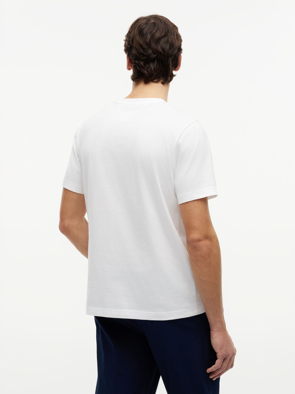 Logo Graphic Jersey Crew Neck T-Shirt — White