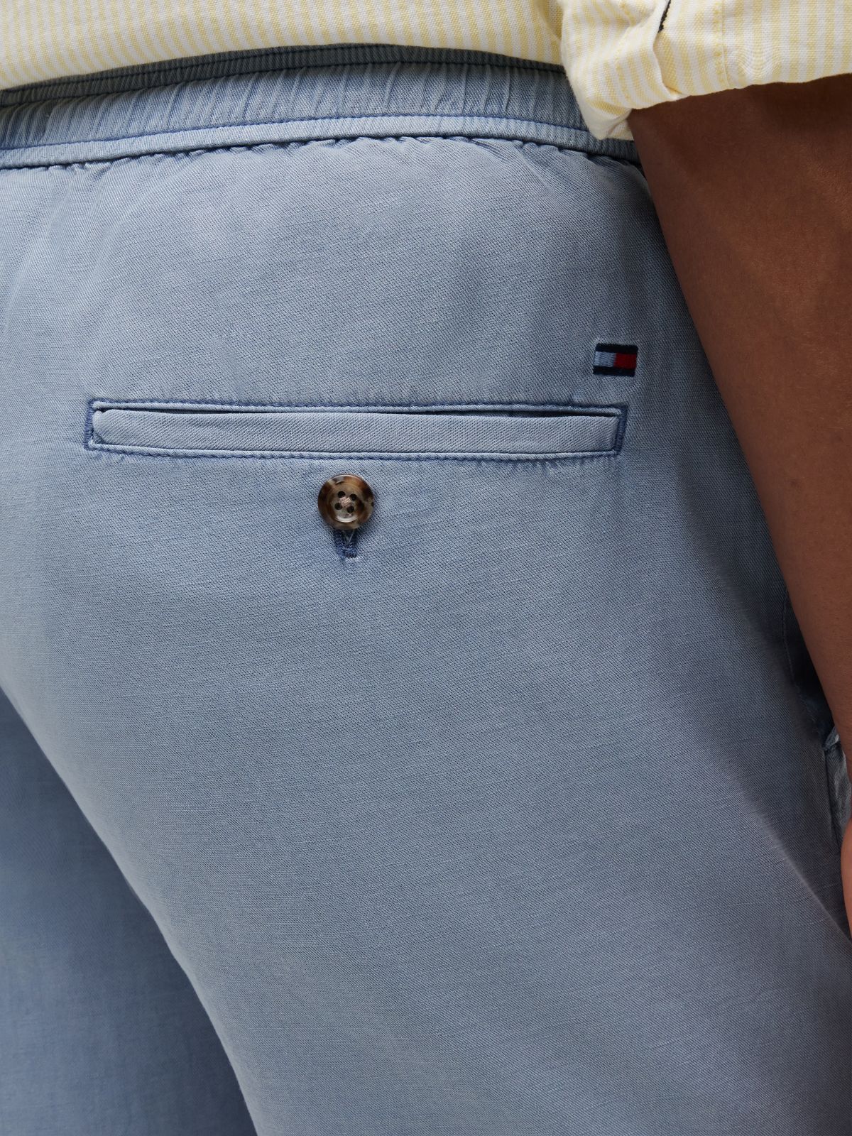 Dover Regular Straight Leg Washed Shorts — Blue