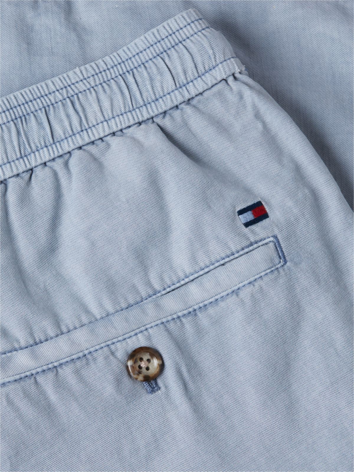 Dover Regular Straight Leg Washed Shorts — Blue