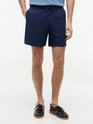 blue szorty w stylu chinosów dover, nogawka 6 dla mężczyźni - tommy hilfiger