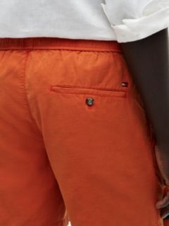 Dover Regular Straight Leg Washed Shorts — Orange 3