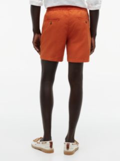 Dover Regular Straight Leg Washed Shorts — Orange 4