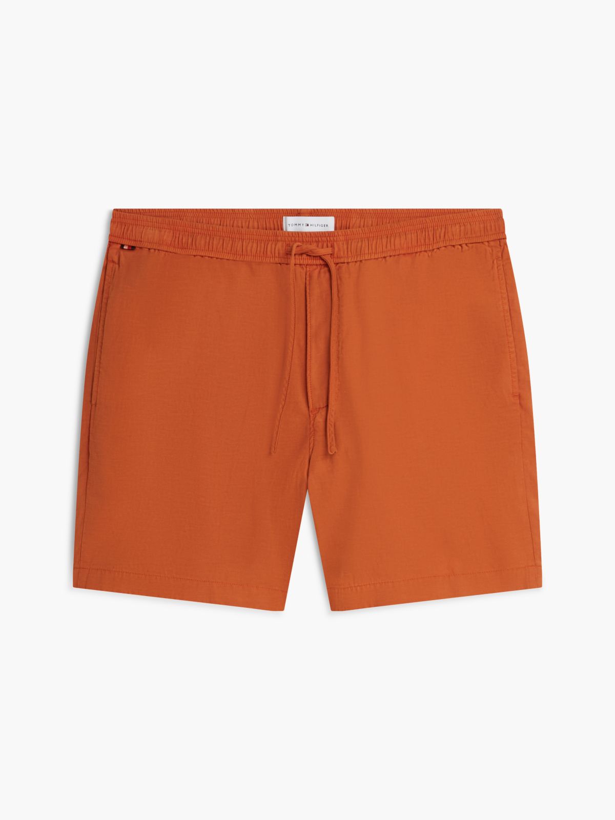 Dover Regular Straight Leg Washed Shorts — Orange