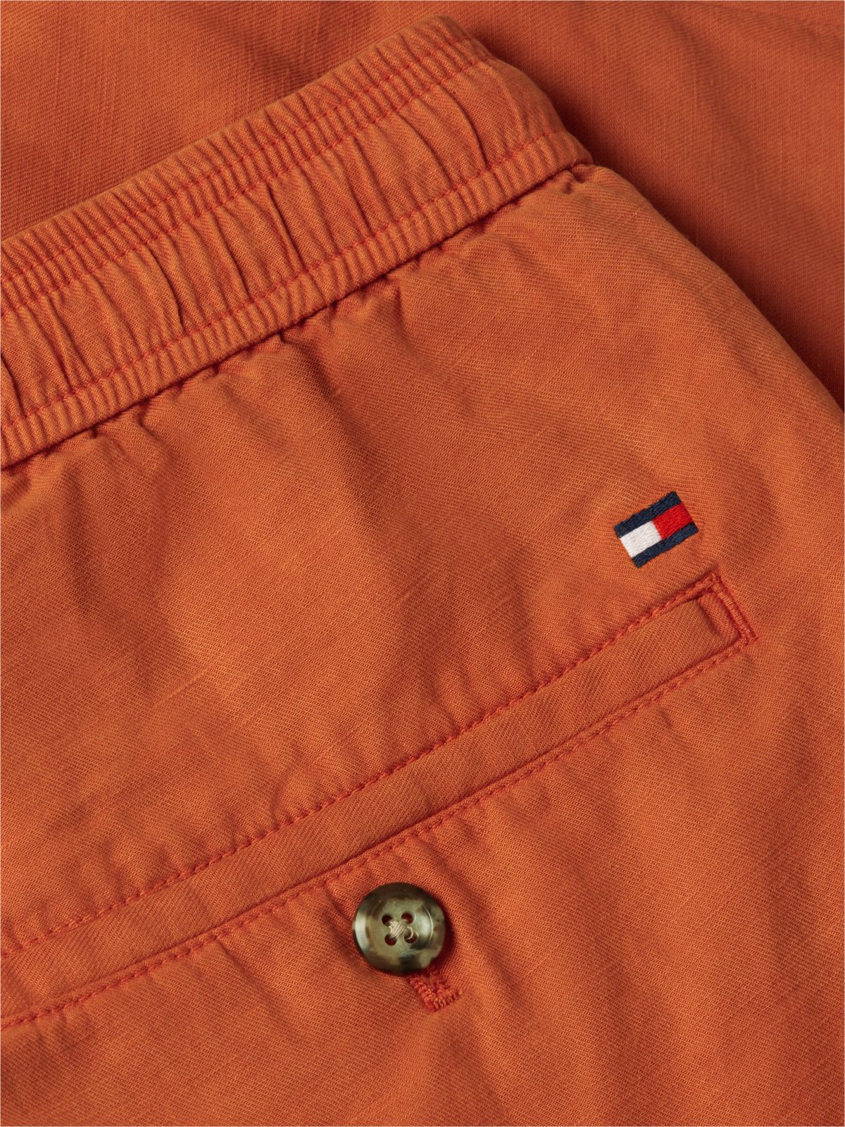 Dover Regular Straight Leg Washed Shorts — Orange