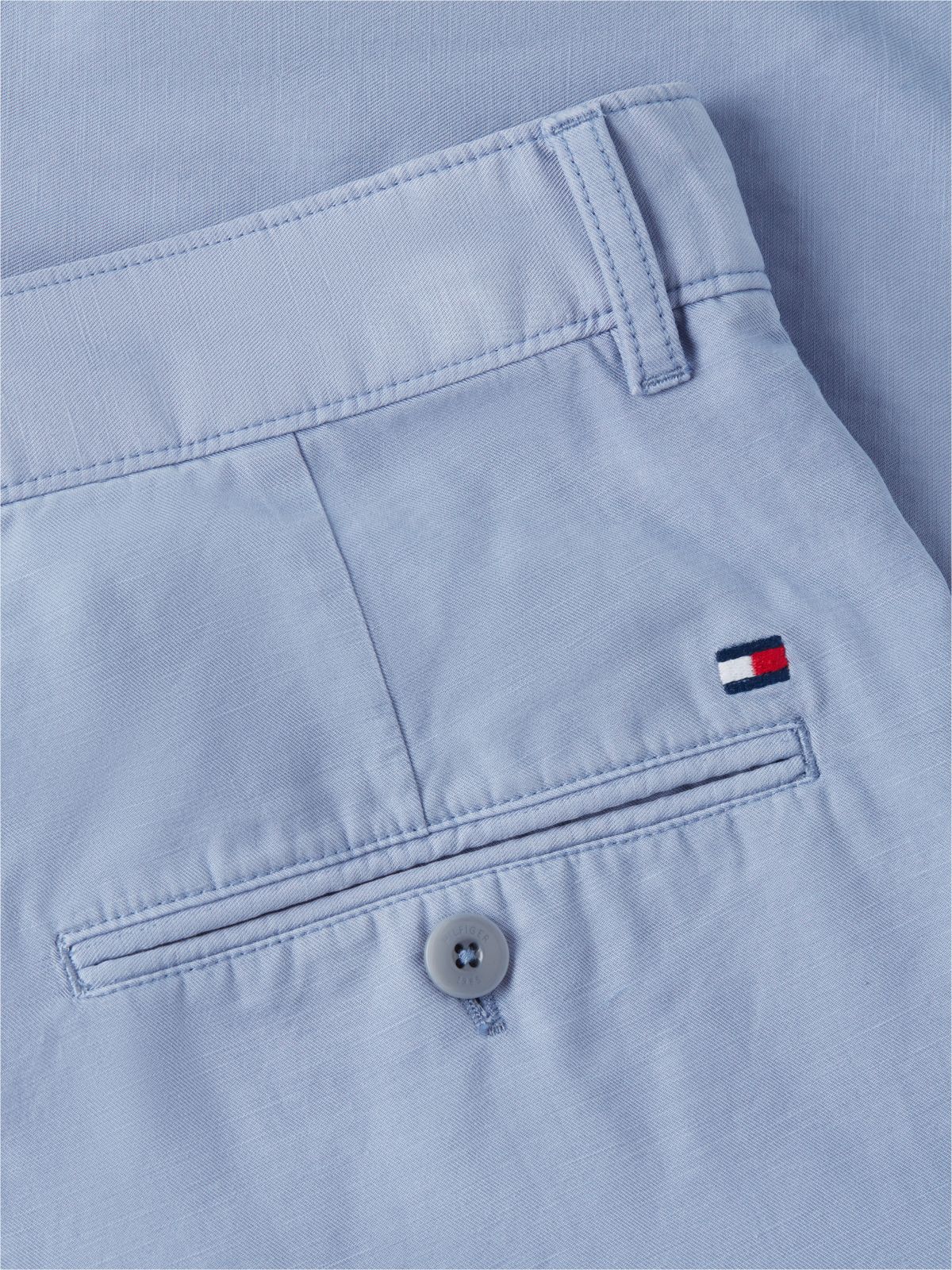 Dover Regular Straight Washed Chino Shorts — Blue
