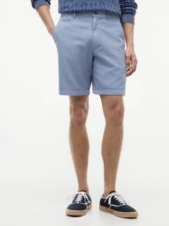 Dover Regular Straight Washed Chino Shorts — Blue 1