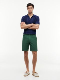 Dover Regular Straight Washed Chino Shorts — Green 2