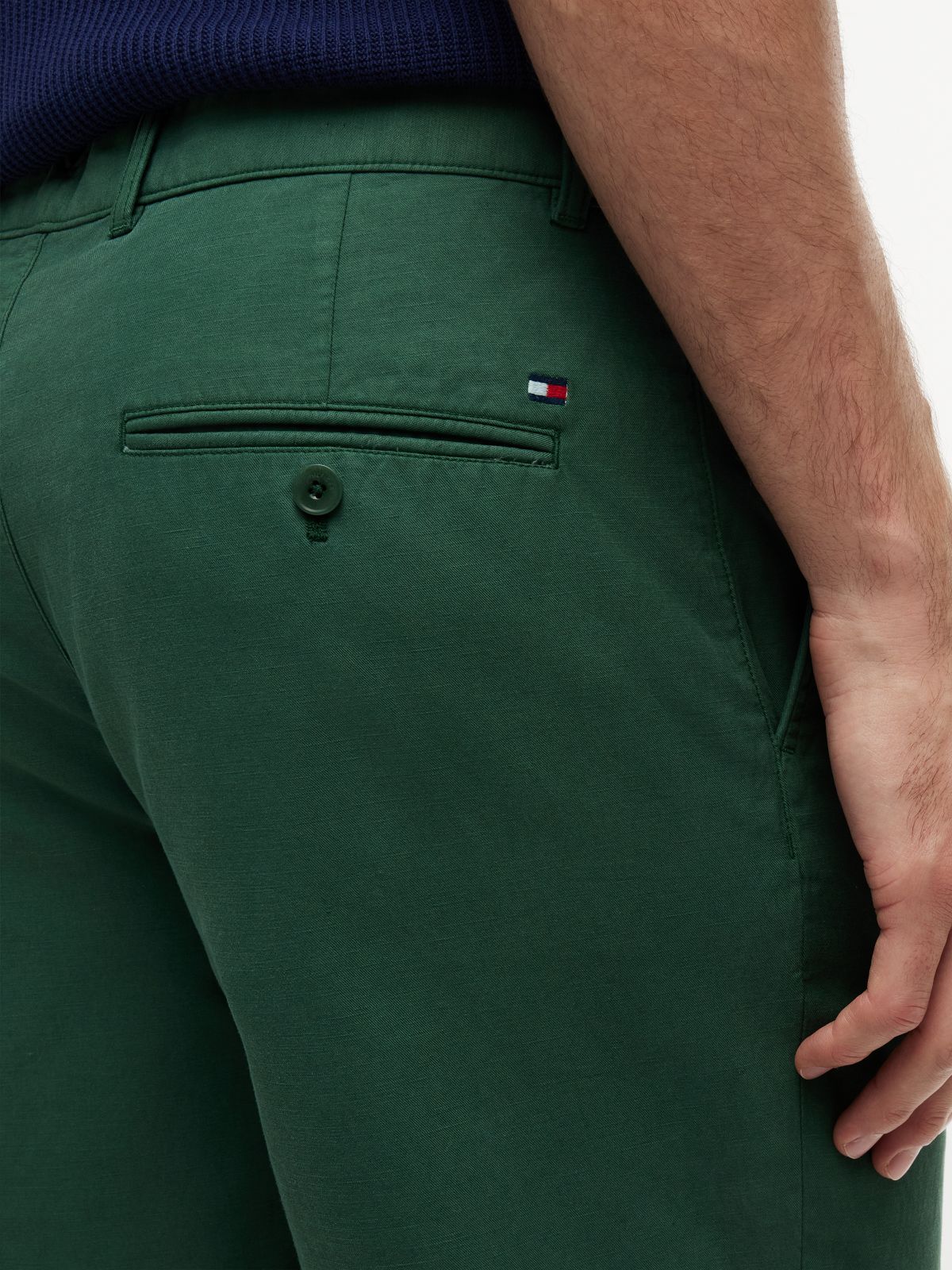 Dover Regular Straight Washed Chino Shorts — Green