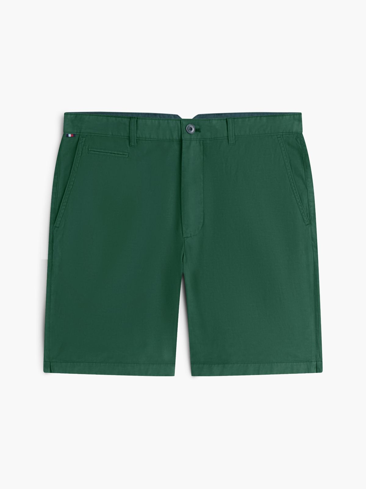 Dover Regular Straight Washed Chino Shorts — Green