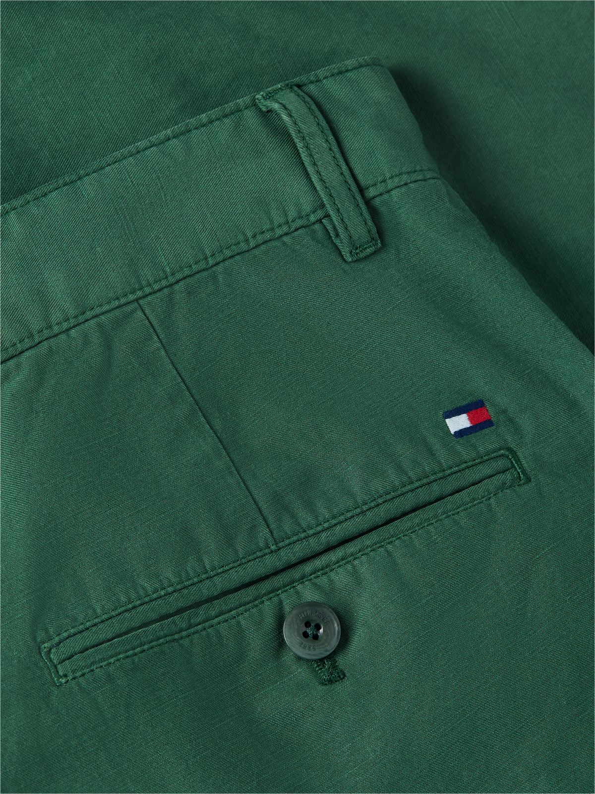 Dover Regular Straight Washed Chino Shorts — Green