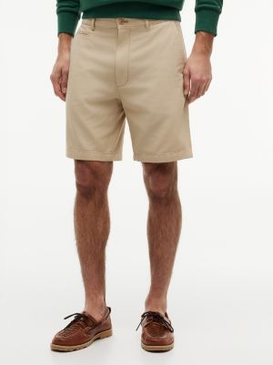 khaki dover washed 8 inseam chino shorts for men tommy hilfiger