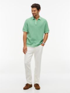 Washed Structured Polo Shirt — Green 2