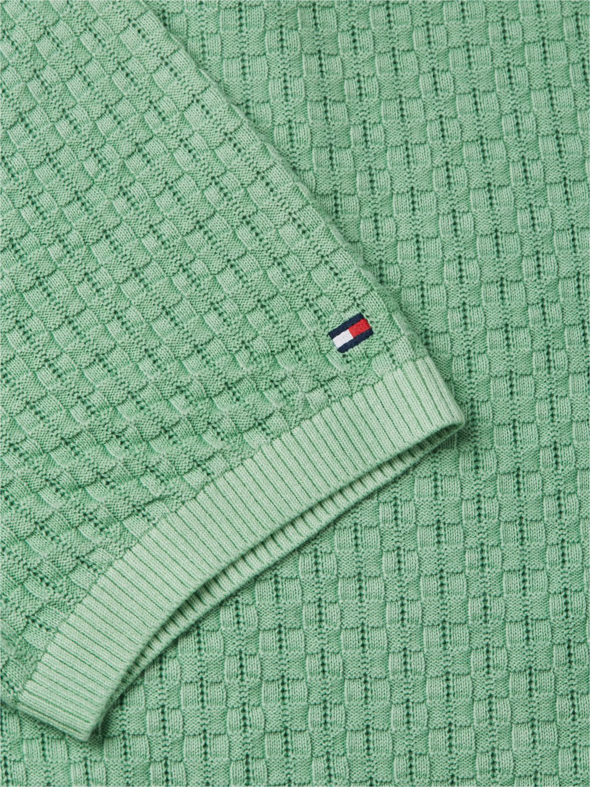 Washed Structured Polo Shirt — Green