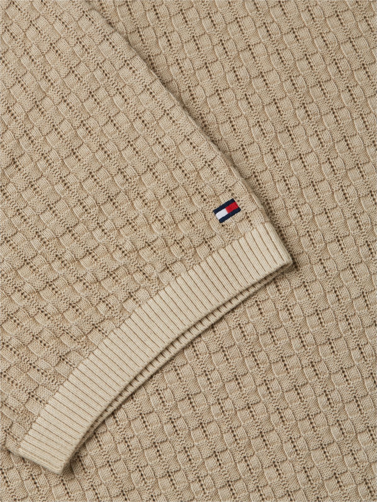 Washed Structured Polo Shirt — Beige