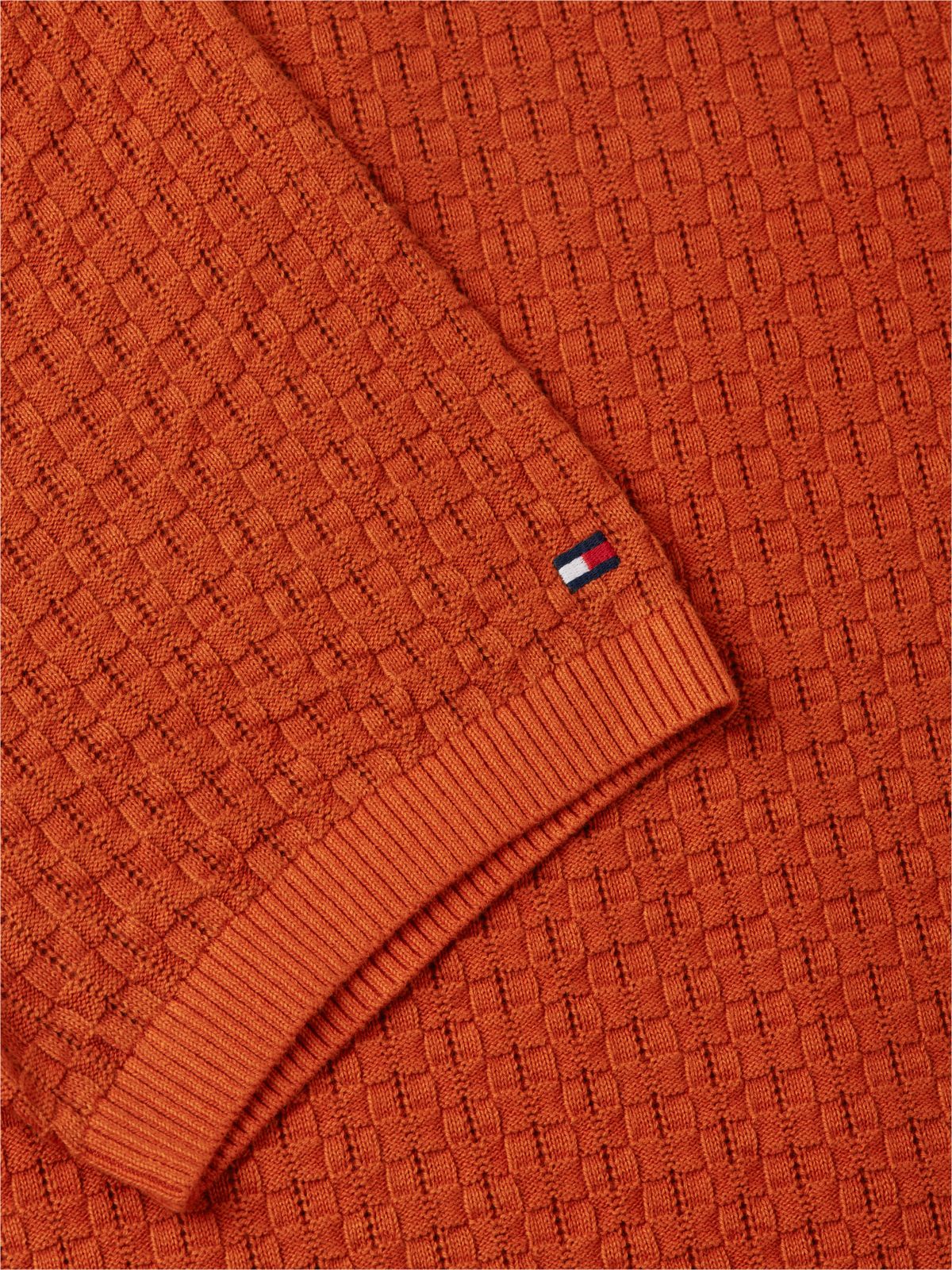 Washed Structured Polo Shirt — Orange