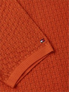 Washed Structured Polo Shirt — Orange 6