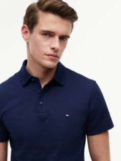 Regular Fit Mesh Jersey Polo Shirt — Blue 3