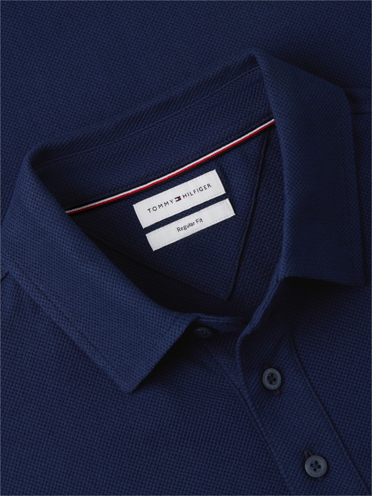 Regular Fit Mesh Jersey Polo Shirt — Blue