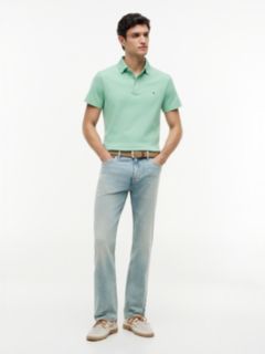 Regular Fit Mesh Jersey Polo Shirt — Green 2