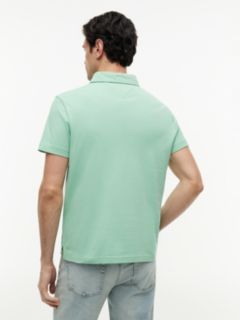 Regular Fit Mesh Jersey Polo Shirt — Green 4