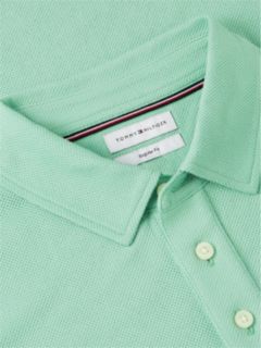Regular Fit Mesh Jersey Polo Shirt — Green 6