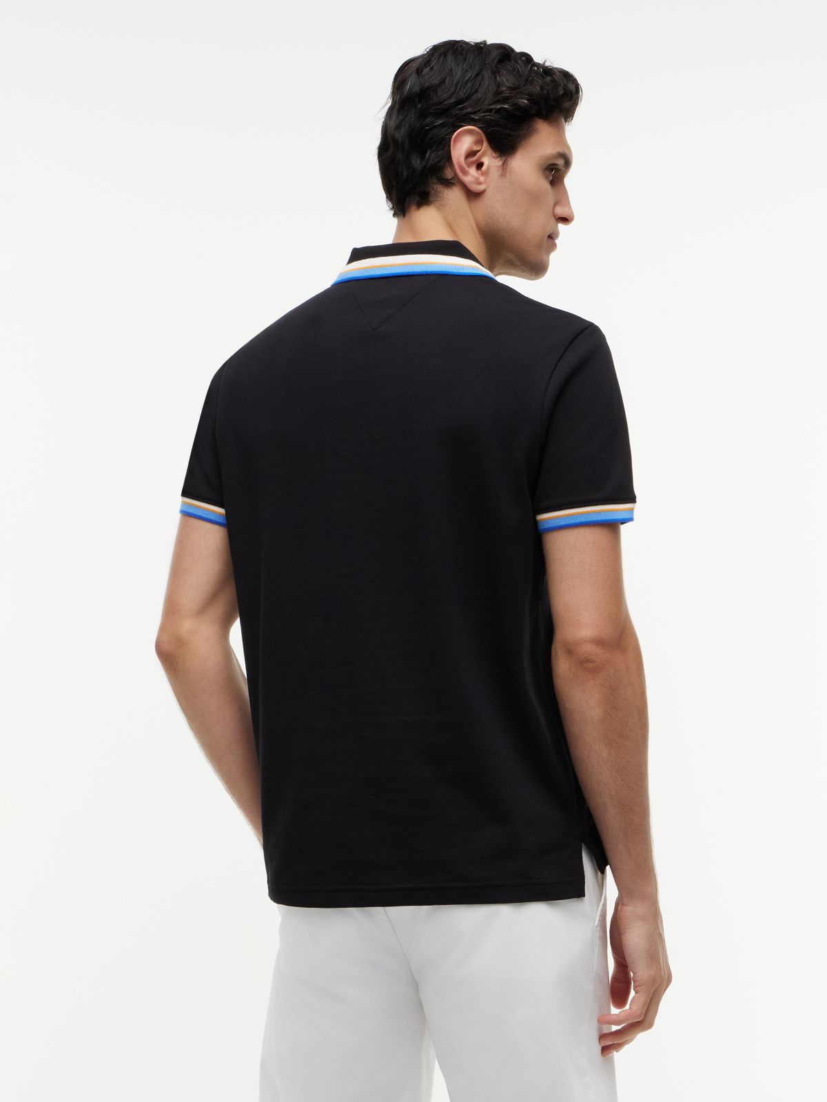 Regular Fit Tipped Polo Shirt — Black