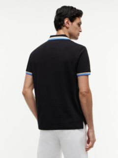 Regular Fit Tipped Polo Shirt — Black 4