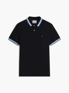 Regular Fit Tipped Polo Shirt — Black 5