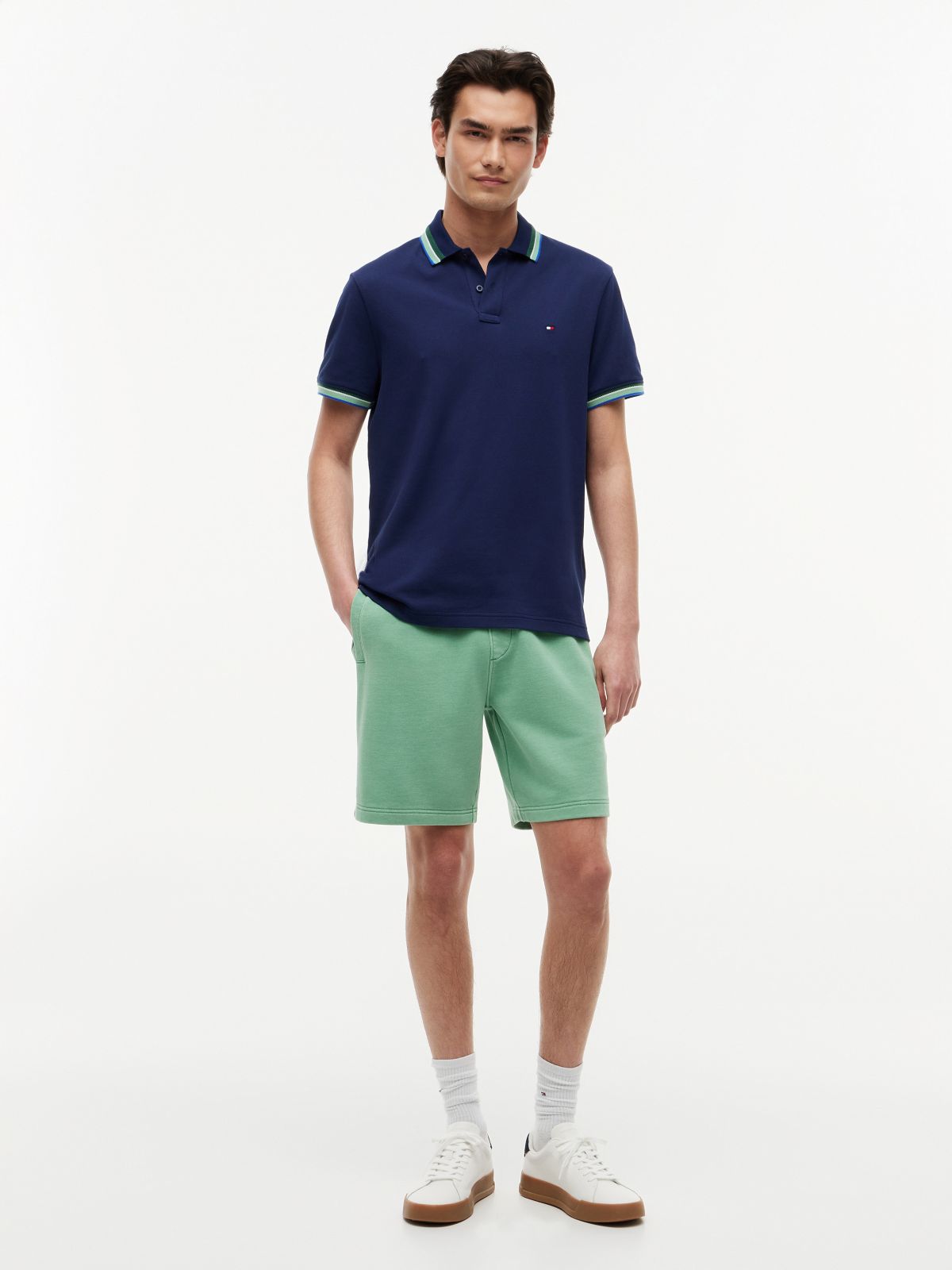 Regular Fit Tipped Polo Shirt — Blue