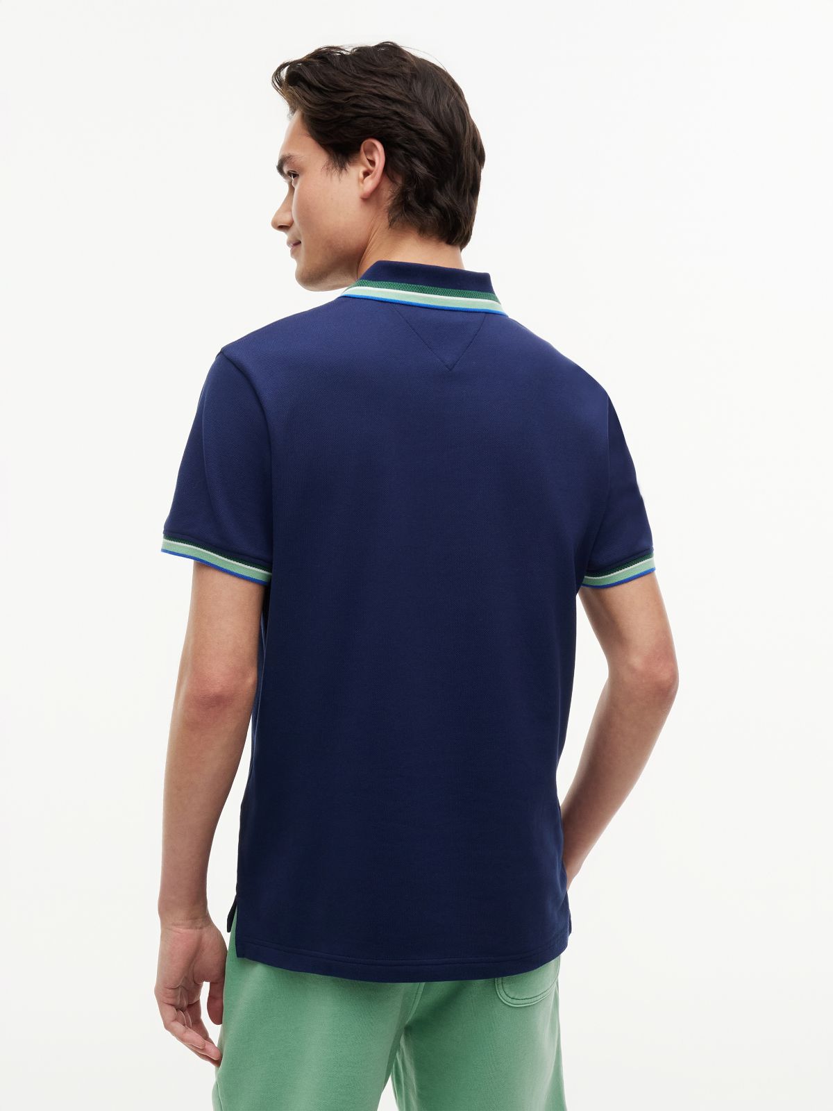 Regular Fit Tipped Polo Shirt — Blue