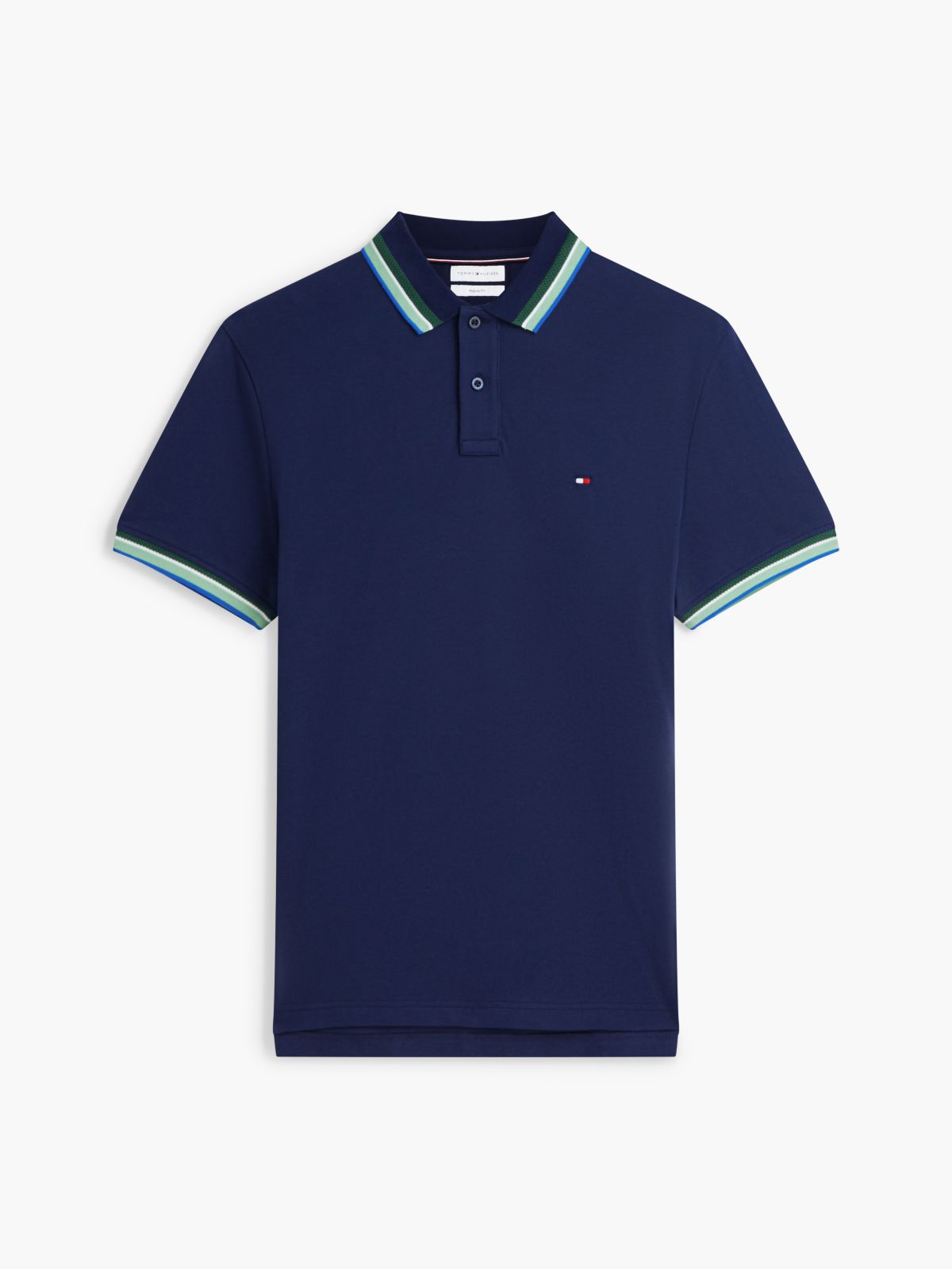 Regular Fit Tipped Polo Shirt — Blue