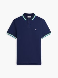 Regular Fit Tipped Polo Shirt — Blue 5