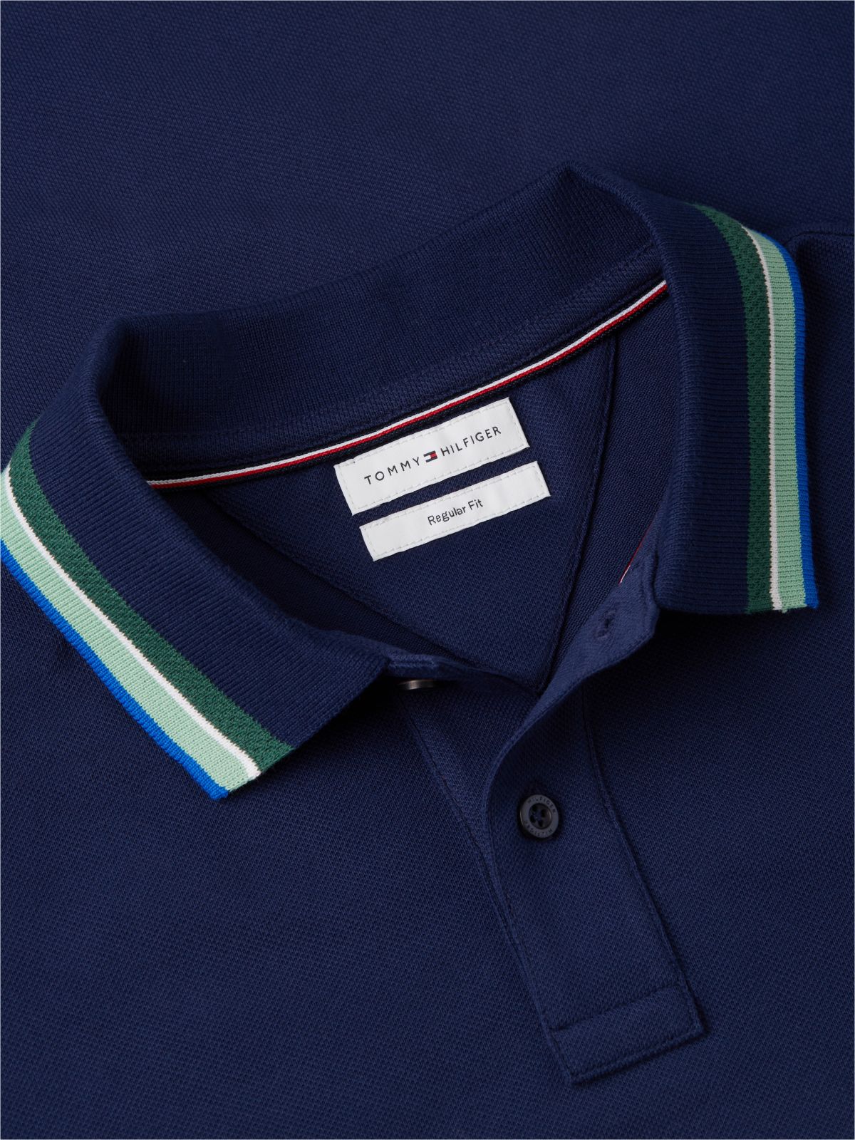 Regular Fit Tipped Polo Shirt — Blue