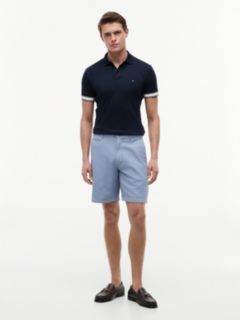 Slim Fit Fluid Cotton Polo Shirt — Blue 2