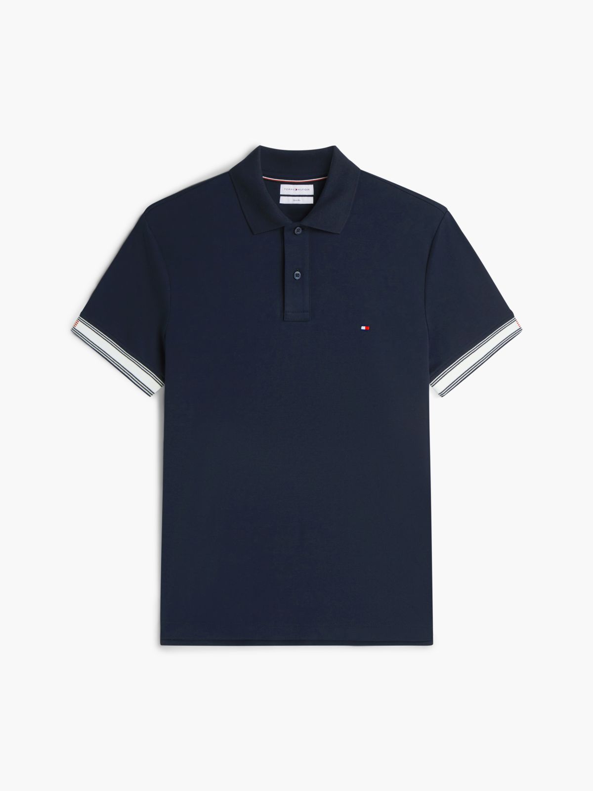 Slim Fit Fluid Cotton Polo Shirt — Blue