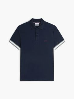 Slim Fit Fluid Cotton Polo Shirt — Blue 5