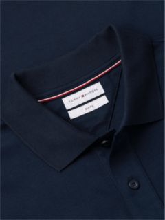 Slim Fit Fluid Cotton Polo Shirt — Blue 6