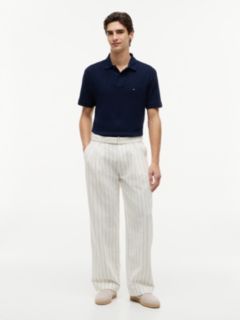 Classic Fit Jacquard Polo Shirt — Blue 2