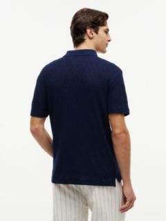 Classic Fit Jacquard Polo Shirt — Blue 4