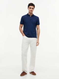 Regular Fit Geometric Print Polo Shirt — Blue 2