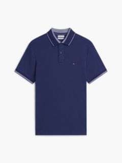 Heritage Regular Fit Stripe Trim Polo Shirt — Blue 5