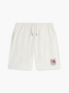 Logo Embroidery Terry Sweat Shorts — Beige 5