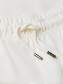 Logo Embroidery Terry Sweat Shorts — Beige 6