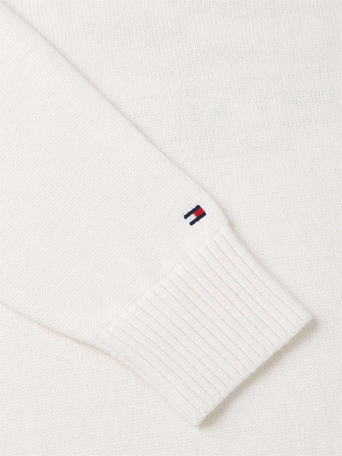 Intarsia Flag Relaxed Crew Neck Jumper — Beige
